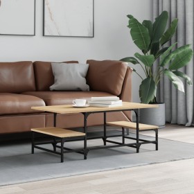Mesa de centro madera de ingeniería roble Sonoma 100x50,5x40 cm de , Mesas de centro - Ref: Foro24-835375, Precio: 37,11 €, D...