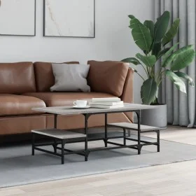 Mesa de centro madera de ingeniería gris Sonoma 100x50,5x40 cm de , Mesas de centro - Ref: Foro24-835377, Precio: 41,75 €, De...