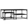 Mesas de centro apilables 2 piezas madera de ingeniería negro by , Coffee table - Ref: Foro24-835394, Price: 49,08 €, Discoun...