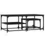 Mesas de centro apilables 2 piezas madera de ingeniería negro by , Coffee table - Ref: Foro24-835394, Price: 49,08 €, Discoun...