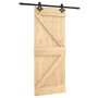Puerta corredera con herrajes madera maciza de pino 85x210 cm de , Puertas - Ref: Foro24-3203123, Precio: 188,25 €, Descuento: %