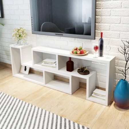 Mueble para TV en forma de L blanco de vidaXL, Muebles TV - Ref: Foro24-243066, Precio: 130,09 €, Descuento: %