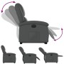 Sillón reclinable elevable eléctrico de cuero sintético gris en Sillones | Comprar online en Foru.es