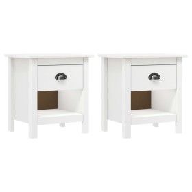 Mesitas de noche 2 uds Hill madera maciza de pino 46x35x49,5 cm de vidaXL, Mesitas de noche - Ref: Foro24-288968, Precio: 85,...