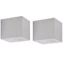 Lámparas de pared cúbicas para exteriores 2 piezas de vidaXL, Iluminación de exterior - Ref: Foro24-42224, Precio: 27,32 €, D...
