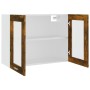Armario vitrina colgante madera roble ahumado 80x31x60 cm de , Armarios de cocina - Ref: Foro24-815594, Precio: 61,64 €, Desc...