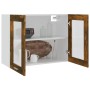 Armario vitrina colgante madera roble ahumado 80x31x60 cm de , Armarios de cocina - Ref: Foro24-815594, Precio: 61,64 €, Desc...
