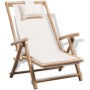 Tumbona de exterior de bambú de vidaXL, Sillas de jardín - Ref: Foro24-41893, Precio: 88,73 €, Descuento: %