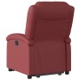 Sillón elevable eléctrico cuero artificial rojo tinto en Sillones | Comprar online en Foru.es