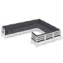 Muebles de jardín 10 pzas y cojines blanco madera de pino de , Conjuntos de jardín - Ref: Foro24-3096996, Precio: 877,67 €, D...