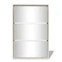 Mueble zapatero 3 compartimentos espejo roble 63x17x102,5 cm de vidaXL, Zapateros y organizadores de calzado - Ref: Foro24-24...