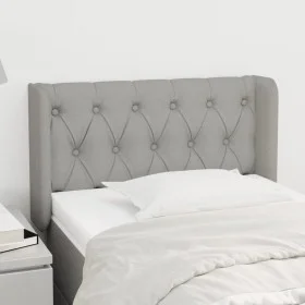 Cabecero de tela gris claro 83x16x78/88 cm de , Cabeceros y pies de cama - Ref: Foro24-3119078, Precio: 54,39 €, Descuento: %