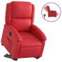 Sillón elevable eléctrico cuero artificial rojo en Sillones | Comprar online en Foru.es