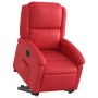Sillón elevable eléctrico cuero artificial rojo en Sillones | Comprar online en Foru.es