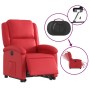 Sillón elevable eléctrico cuero artificial rojo en Sillones | Comprar online en Foru.es