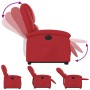 Sillón elevable eléctrico cuero artificial rojo en Sillones | Comprar online en Foru.es