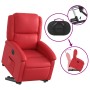 Sillón elevable eléctrico cuero artificial rojo en Sillones | Comprar online en Foru.es