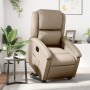 Sillón elevable eléctrico cuero artificial capuchino en Sillones | Comprar online en Foru.es