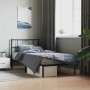 Estructura de cama con cabecero metal negro 90x200 cm de , Camas y somieres - Ref: Foro24-355456, Precio: 66,59 €, Descuento: %