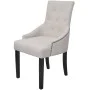 Sillas de comedor 2 unidades tela gris crema de vidaXL, Sillas de comedor - Ref: Foro24-242402, Precio: 319,34 €, Descuento: %