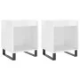 Nightstands 2 pcs glossy white engineered wood 40x35x50 cm by , Nightstands - Ref: Foro24-830737, Price: 49,21 €, Discount: %