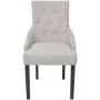 Sillas de comedor 2 unidades tela gris crema de vidaXL, Sillas de comedor - Ref: Foro24-242402, Precio: 319,34 €, Descuento: %
