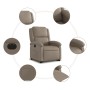 Sillón elevable eléctrico cuero artificial capuchino en Sillones | Comprar online en Foru.es