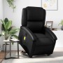 Sillón de masaje elevable eléctrico cuero sintético negro en Sillones | Comprar online en Foru.es