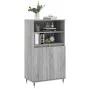 Tall Sonoma Gray Plywood Sideboard 60x36x110 cm by , Sideboards - Ref: Foro24-831482, Price: 76,64 €, Discount: %