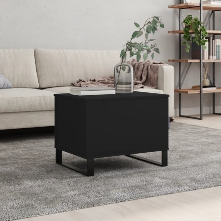 Mesa de centro madera contrachapada negro 60x44,5x45 cm de , Mesas de centro - Ref: Foro24-830957, Precio: 57,15 €, Descuento: %