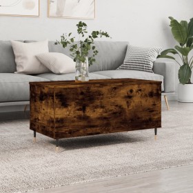 Mesa de centro madera contrachapada roble ahumado 90x44,5x45 cm de , Mesas de centro - Ref: Foro24-830969, Precio: 67,94 €, D...