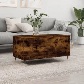 Mesa de centro madera contrachapada roble ahumado 90x44,5x45 cm de , Mesas de centro - Ref: Foro24-830969, Precio: 66,82 €, D...
