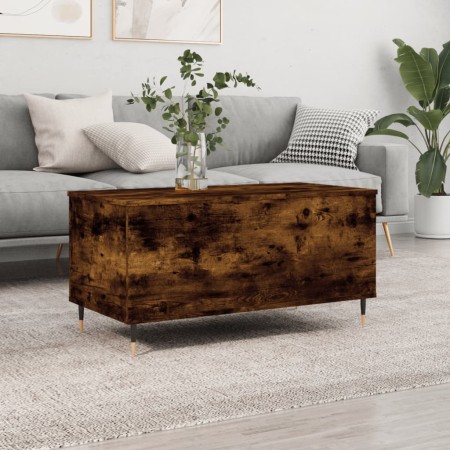 Mesa de centro madera contrachapada roble ahumado 90x44,5x45 cm de , Mesas de centro - Ref: Foro24-830969, Precio: 67,94 €, D...