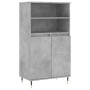 Aparador alto madera contrachapada gris hormigón 60x36x110 cm de , Aparadores - Ref: Foro24-831480, Precio: 72,50 €, Descuent...