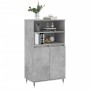 Aparador alto madera contrachapada gris hormigón 60x36x110 cm de , Aparadores - Ref: Foro24-831480, Precio: 72,50 €, Descuent...