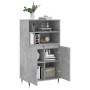 Aparador alto madera contrachapada gris hormigón 60x36x110 cm de , Aparadores - Ref: Foro24-831480, Precio: 72,50 €, Descuent...