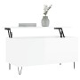 Mesa de centro madera contrachapada blanco brillo 90x44,5x45 cm de , Mesas de centro - Ref: Foro24-830974, Precio: 73,70 €, D...
