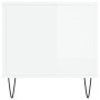 Mesa de centro madera contrachapada blanco brillo 90x44,5x45 cm de , Mesas de centro - Ref: Foro24-830974, Precio: 73,70 €, D...