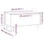 Glossy white plywood coffee table 90x44.5x45 cm by , Coffee table - Ref: Foro24-830974, Price: 72,81 €, Discount: %