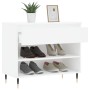 Mueble zapatero madera contrachapada blanco 70x36x60 cm de , Zapateros y organizadores de calzado - Ref: Foro24-831428, Preci...