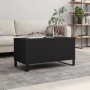 Mesa de centro madera contrachapada negro 90x44,5x45 cm de , Mesas de centro - Ref: Foro24-830981, Precio: 70,62 €, Descuento: %