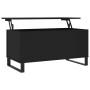 Mesa de centro madera contrachapada negro 90x44,5x45 cm de , Mesas de centro - Ref: Foro24-830981, Precio: 70,62 €, Descuento: %