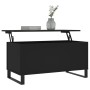 Mesa de centro madera contrachapada negro 90x44,5x45 cm de , Mesas de centro - Ref: Foro24-830981, Precio: 70,62 €, Descuento: %