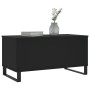 Mesa de centro madera contrachapada negro 90x44,5x45 cm de , Mesas de centro - Ref: Foro24-830981, Precio: 70,62 €, Descuento: %