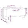 Couchtisch aus schwarzem Sperrholz, 90 x 44,5 x 45 cm von , Couchtisch - Ref: Foro24-830981, Preis: 66,94 €, Rabatt: %