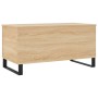 Mesa de centro madera contrachapada roble Sonoma 90x44,5x45 cm de , Mesas de centro - Ref: Foro24-830983, Precio: 65,32 €, De...