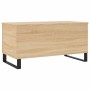 Mesa de centro madera contrachapada roble Sonoma 90x44,5x45 cm de , Mesas de centro - Ref: Foro24-830983, Precio: 65,32 €, De...