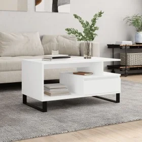 Couchtisch aus weißem Sperrholz, 90 x 49 x 45 cm von , Couchtisch - Ref: Foro24-831028, Preis: 73,01 €, Rabatt: %