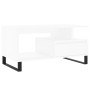 Mesa de centro madera contrachapada blanca 90x49x45 cm de , Mesas de centro - Ref: Foro24-831028, Precio: 75,31 €, Descuento: %