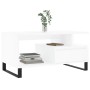 Mesa de centro madera contrachapada blanca 90x49x45 cm de , Mesas de centro - Ref: Foro24-831028, Precio: 75,31 €, Descuento: %